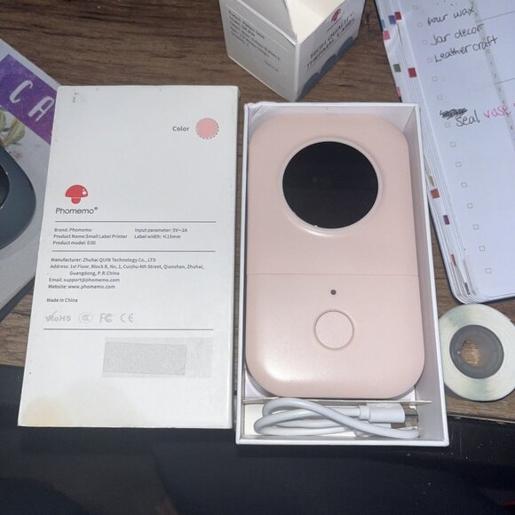 Phomemo Other - Phomemo  D30 Label Printer Bluetooth Pink